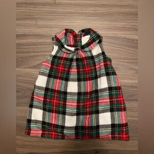 Carters baby girl holiday Plaid Sleeveless Dress - Red, Green, White size 3M